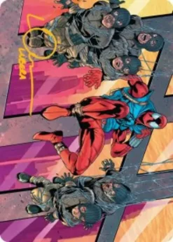 Art Card 38: Scarlet Spider, Ben Reilly (signed) - Marvel's Spider-Man Art Series