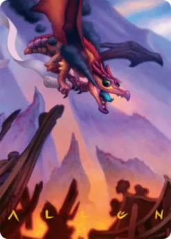 Art Card 45: Scavenger Regent (signed) - Tarkir: Dragonstorm Art Series