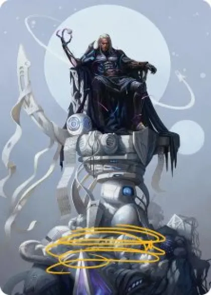 Art Card 35: Tezzeret, Cruel Captain (signed) - Edge of Eternities Art Series