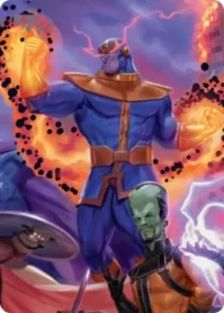 Art Card 08: Thanos, Death's Consort - Marvel Super Heroes Scene Box Art Series