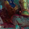 Art Card 08: Thanos, the Mad Titan - Marvel Super Heroes Art Series