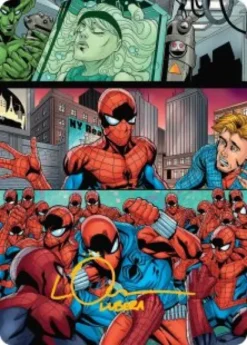 Art Card 42: The Clone Saga (signed) - Marvel's Spider-Man Art Series