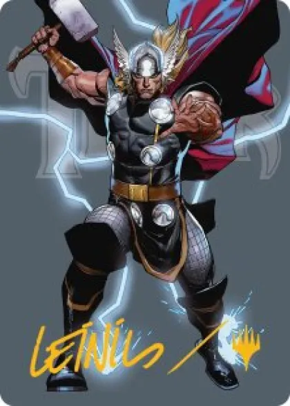 Art Card 26: Thor, God of Thunder (signed) - Marvel Super Heroes Art Series