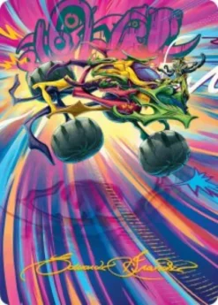 Art Card 43: Thunderous Velocipede (signed) - Aetherdrift Art Series