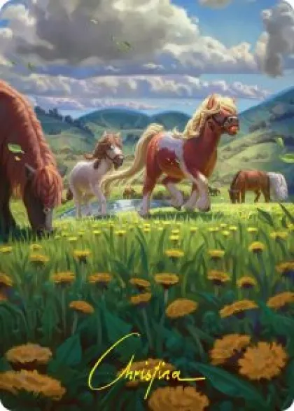 Art Card 01: Troop of Ponies - The Hobbit Art Series