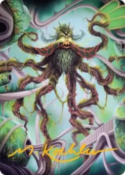 Art Card 53: Verdant Kraken (signed) - Reality Fracture Art Series