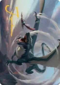 Art Card 27: Whirlwing Stormbrood (signed) - Tarkir: Dragonstorm Art Series