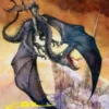 Art Card 32: Witch-king, Bringer of Ruin (signed) - The Hobbit Art Series