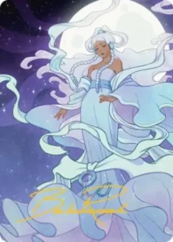 Art Card 41: Yue, the Moon Spirit (signed) - Avatar: The Last Airbender Art Series