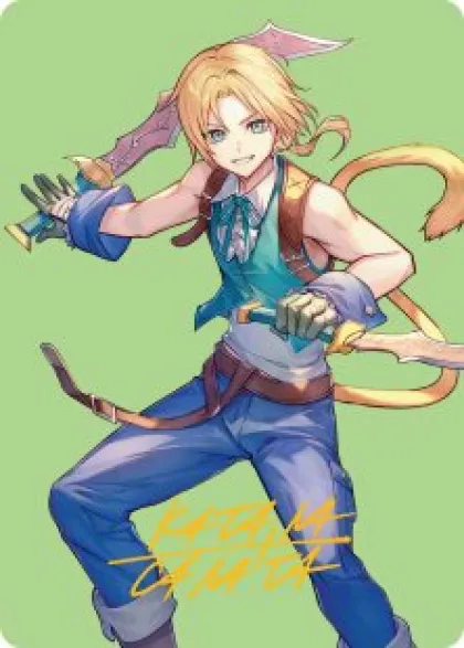 Art Card 49: Zidane, Tantalus Thief (signed) - Final Fantasy Art Series