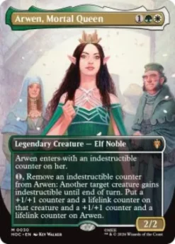 Arwen, Mortal Queen (#30) (foil) (borderless) - The Hobbit Eternal