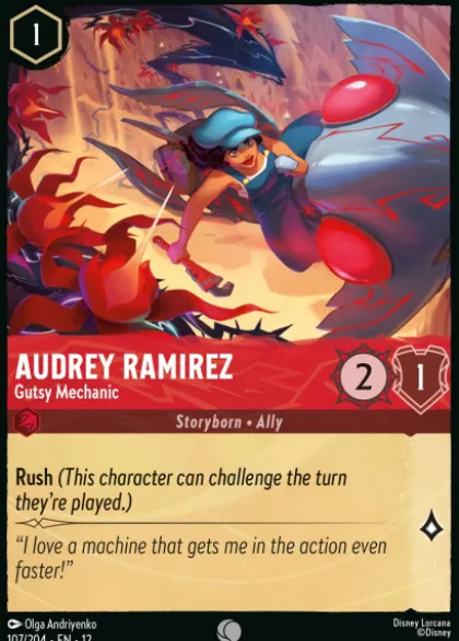 Audrey Ramirez, Gutsy Mechanic (foil) - Wilds Unknown