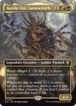 Auntie Ool, Cursewretch (borderless) - Lorwyn Eclipsed Commander