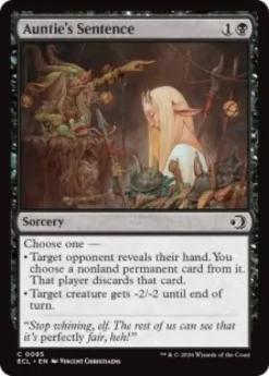 Auntie's Sentence (foil) - Lorwyn Eclipsed