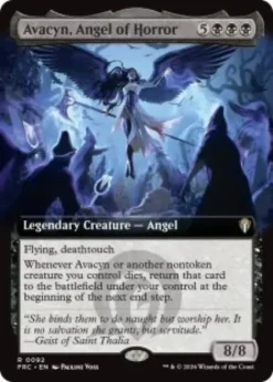 Avacyn, Angel of Horror (extended art) - Reality Fracture Commander