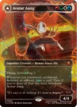 Avatar Aang (#363) (raised foil) (borderless) - Avatar: The Last Airbender Varianten