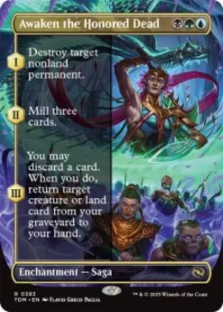 Awaken the Honored Dead (borderless) - Tarkir: Dragonstorm Varianten