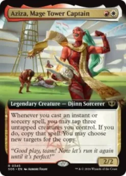 Aziza, Mage Tower Captain (extended art) - Secrets of Strixhaven Varianten