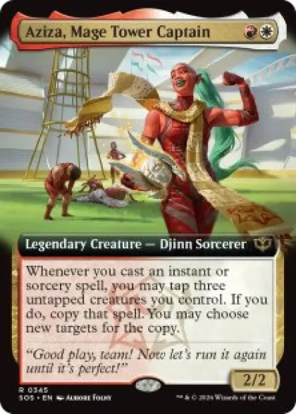 Aziza, Mage Tower Captain (extended art) - Secrets of Strixhaven Varianten