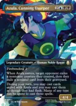 Azula, Cunning Usurper (foil) (borderless) - Avatar: The Last Airbender Varianten