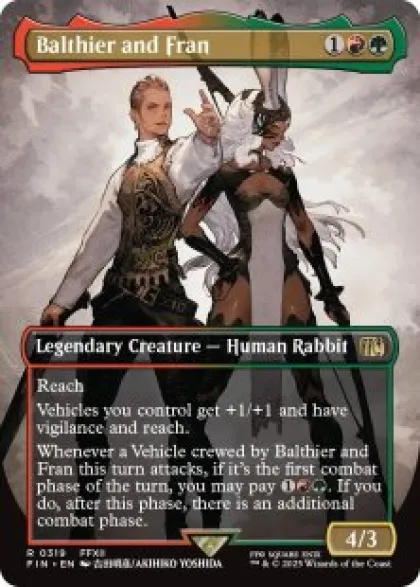 Balthier and Fran (#319) (foil) (borderless) - Final Fantasy Varianten