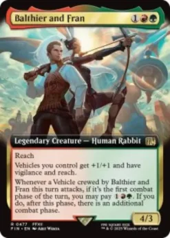 Balthier and Fran (#477) (foil) (extended art) - Final Fantasy Varianten