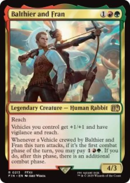 Balthier and Fran (foil) - Final Fantasy