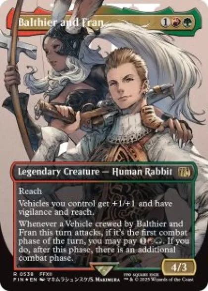Balthier and Fran (#538) (surge foil) (borderless) - Final Fantasy Varianten
