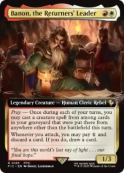 Banon, the Returners' Leader (foil) (extended art) - Final Fantasy Commander Varianten