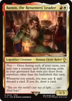 Banon, the Returners' Leader (surge foil) - Final Fantasy Commander