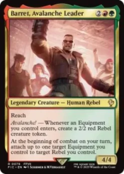 Barret, Avalanche Leader (surge foil) - Final Fantasy Commander