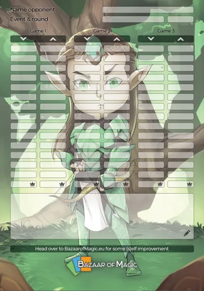 Bazaar of Magic Scoreblock: Green