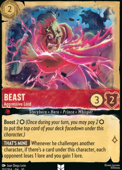 Beast, Aggressive Lord (foil) - Whispers in the Well