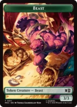 Beast token (#11) (3/3) - Marvel Super Heroes Commander