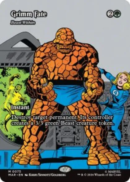 Beast Within (#75) (foil) (borderless) - Marvel
