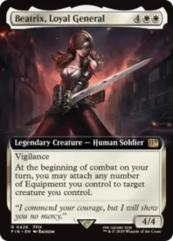 Beatrix, Loyal General (foil) (extended art) - Final Fantasy Varianten