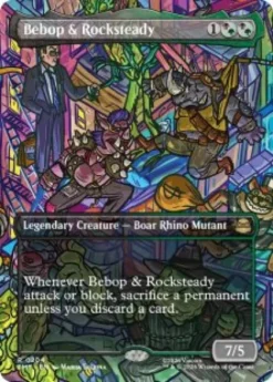 Bebop & Rocksteady (#204) (borderless) - Teenage Mutant Ninja Turtles Varianten