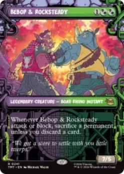Bebop & Rocksteady (#241) (foil) (showcase) - Teenage Mutant Ninja Turtles Varianten