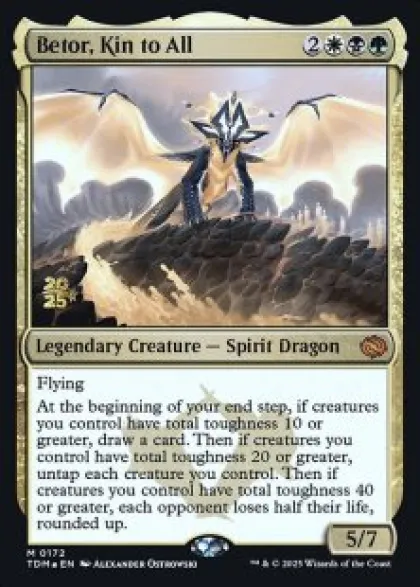Betor, Kin to All (foil) - Tarkir: Dragonstorm Prerelease Promo's