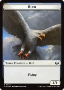 Bird token (foil) (1/1) - Tarkir: Dragonstorm