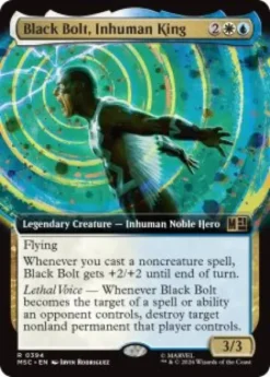 Black Bolt, Inhuman King (extended art) - Marvel Super Heroes Commander Varianten