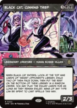 Black Cat, Cunning Thief (foil) (borderless) - Marvel's Spider-Man Varianten