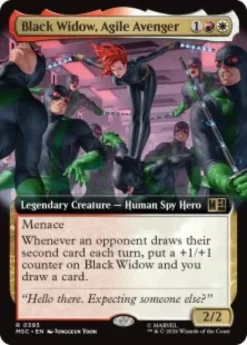Black Widow, Agile Avenger (extended art) - Marvel Super Heroes Commander Varianten