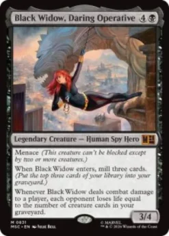 Black Widow, Daring Operative (foil) - Marvel Super Heroes Commander