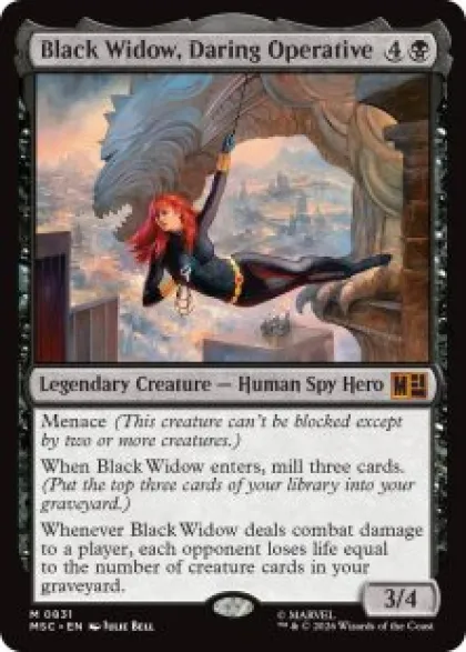 Black Widow, Daring Operative (foil) - Marvel Super Heroes Commander