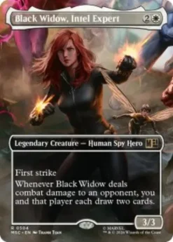 Black Widow, Intel Expert (foil) (borderless) - Marvel Super Heroes Commander Varianten