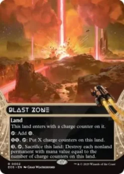 Blast Zone (#02) (foil) (borderless) - Edge of Eternities Stellar Sights