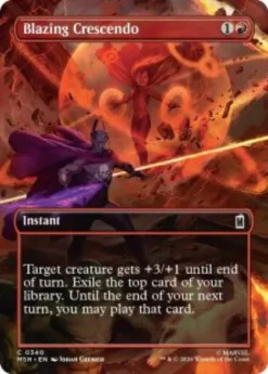 Blazing Crescendo (borderless) - Marvel Super Heroes Varianten