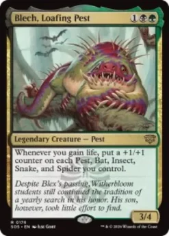 Blech, Loafing Pest (foil) - Secrets of Strixhaven