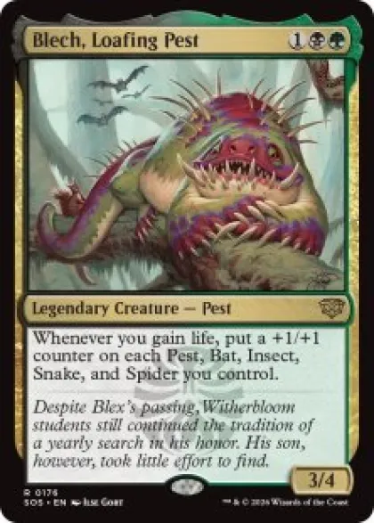 Blech, Loafing Pest (foil) - Secrets of Strixhaven